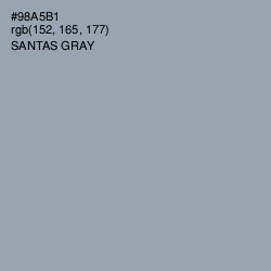 #98A5B1 - Santas Gray Color Image